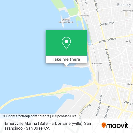 Mapa de Emeryville Marina (Safe Harbor Emeryville)