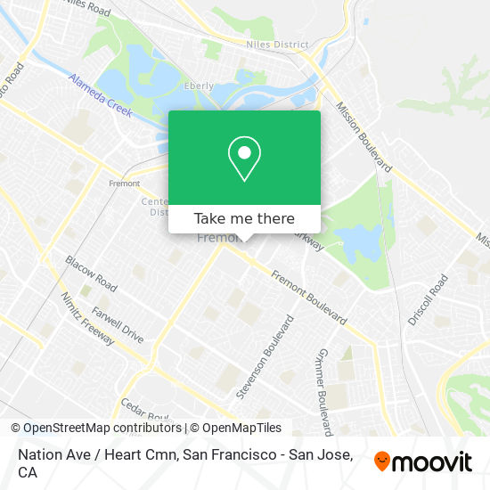 Mapa de Nation Ave / Heart Cmn