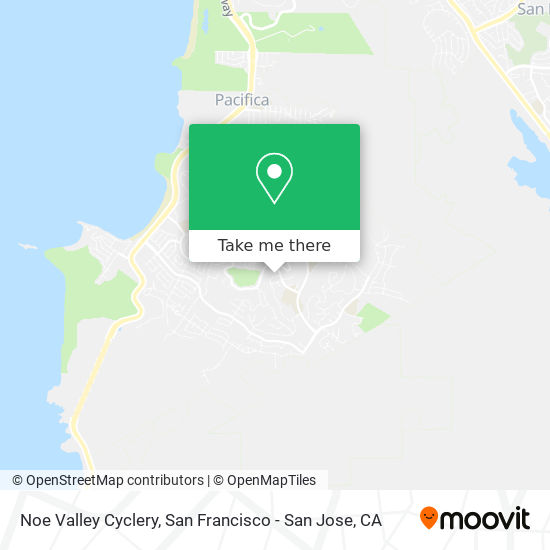 Noe Valley Cyclery map
