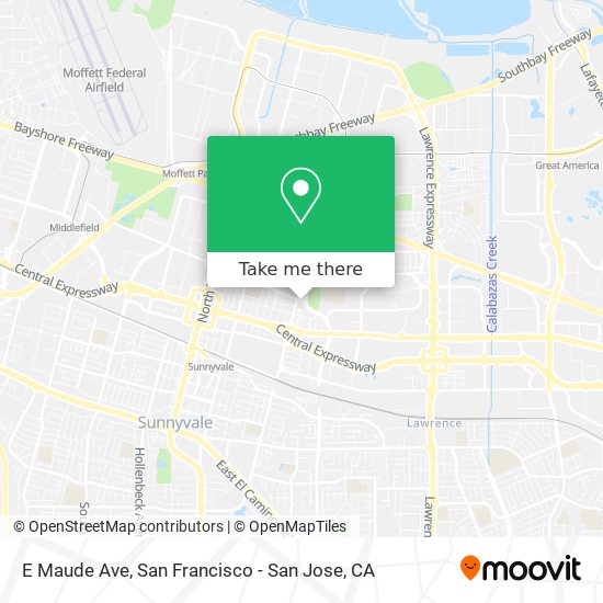 E Maude Ave map