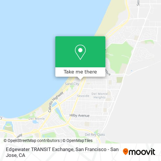 Edgewater TRANSIT Exchange map