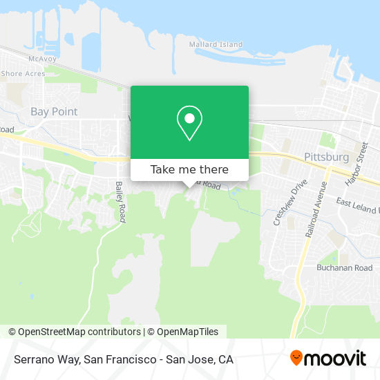 Serrano Way map