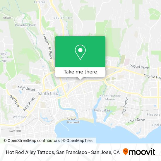Hot Rod Alley Tattoos map
