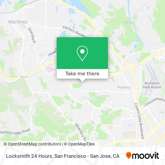 Locksmith 24 Hours map