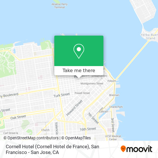 Mapa de Cornell Hotel (Cornell Hotel de France)