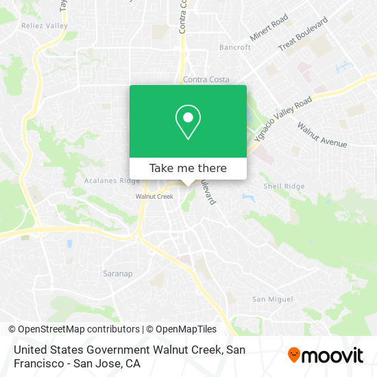 Mapa de United States Government Walnut Creek