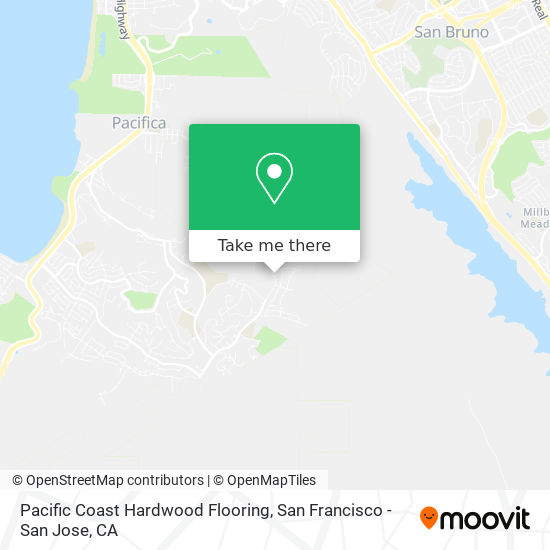 Pacific Coast Hardwood Flooring map