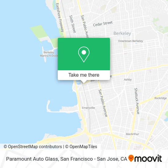 Paramount Auto Glass map