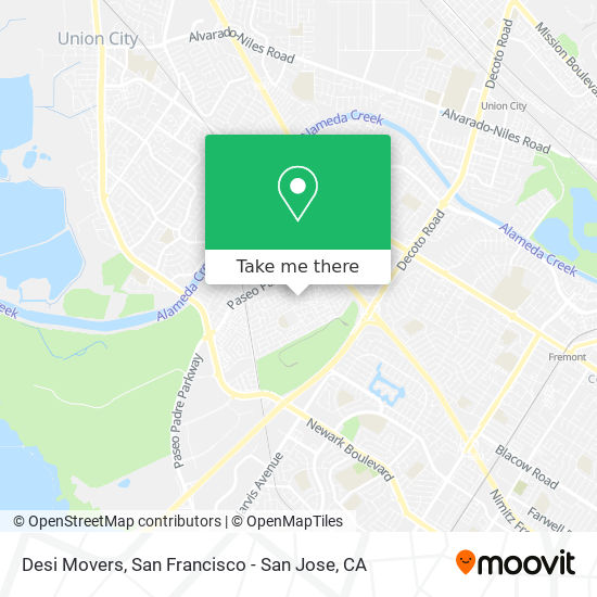 Desi Movers map