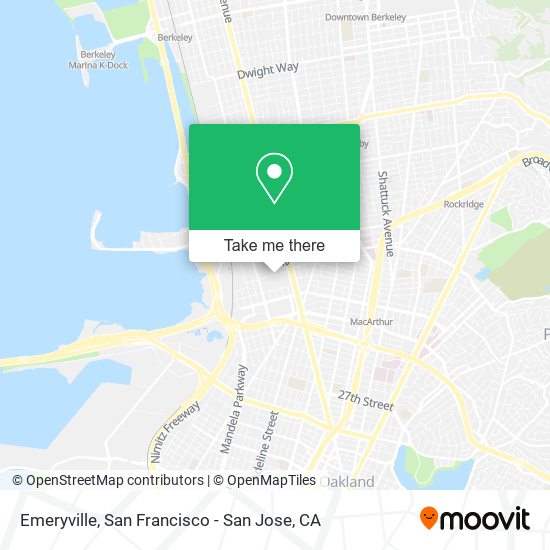 Mapa de Emeryville