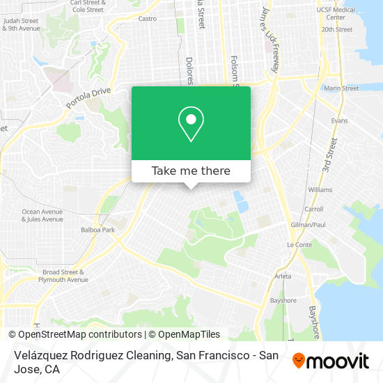 Mapa de Velázquez Rodriguez Cleaning