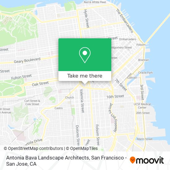 Antonia Bava Landscape Architects map