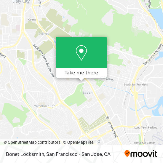 Bonet Locksmith map