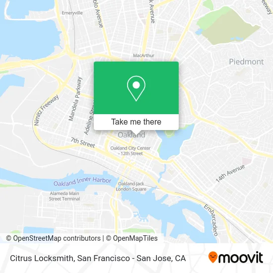 Citrus Locksmith map