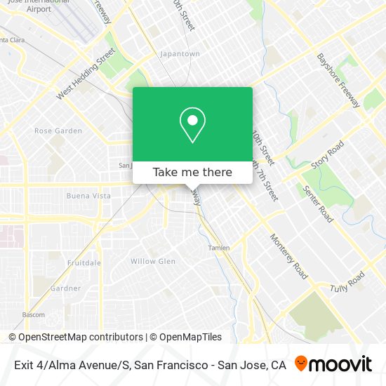 Mapa de Exit 4/Alma Avenue/S