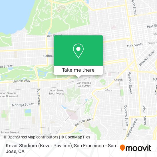 Kezar Stadium (Kezar Pavilion) map