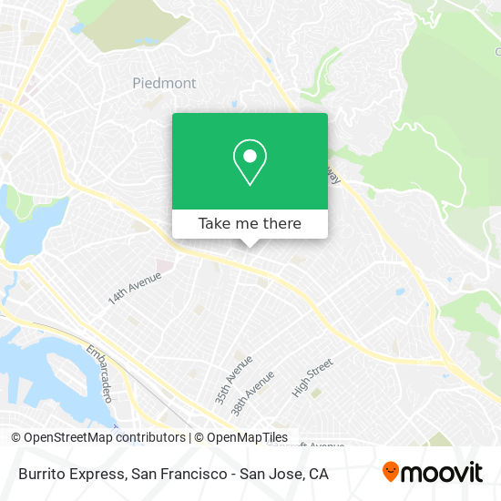 Burrito Express map