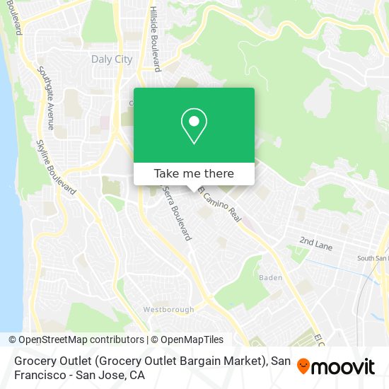 Mapa de Grocery Outlet (Grocery Outlet Bargain Market)