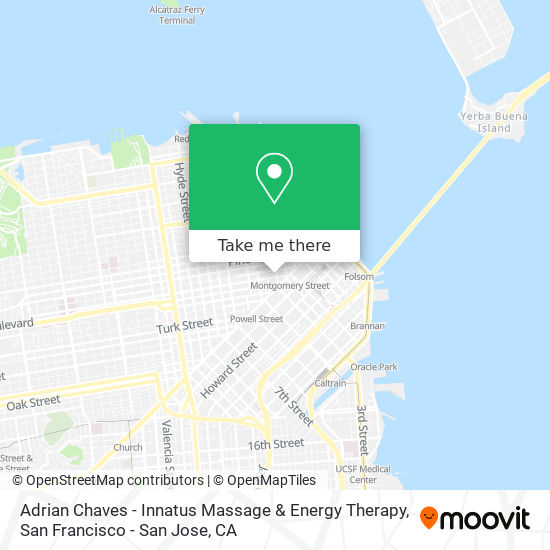 Mapa de Adrian Chaves - Innatus Massage & Energy Therapy