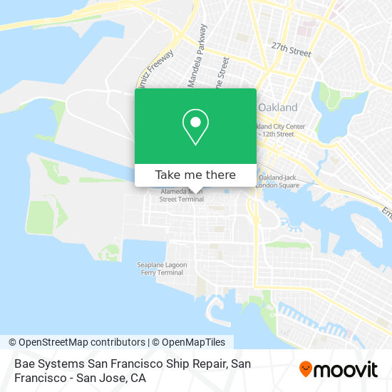 Mapa de Bae Systems San Francisco Ship Repair