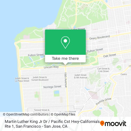 Martin Luther King Jr Dr / Pacific Cst Hwy-California's Rte 1 map
