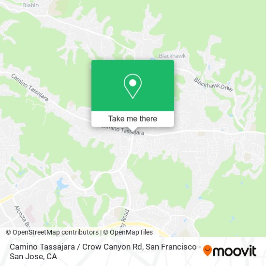 Camino Tassajara / Crow Canyon Rd map