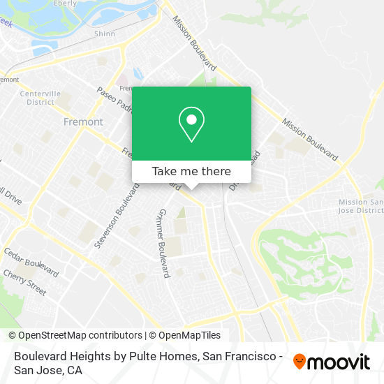 Boulevard Heights by Pulte Homes map