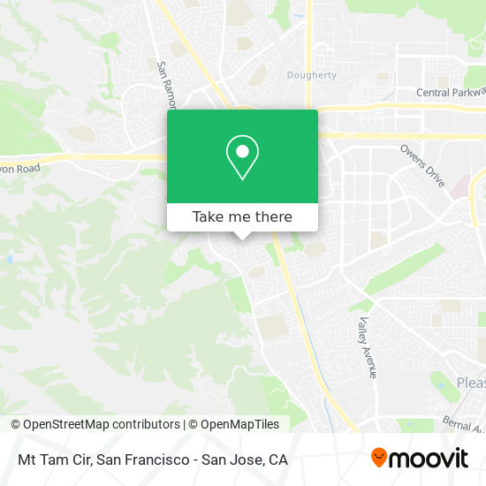 Mapa de Mt Tam Cir