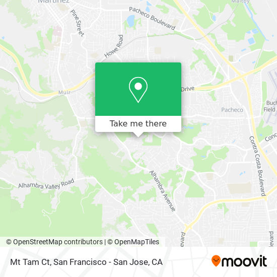 Mt Tam Ct map