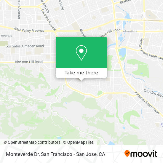 Monteverde Dr map