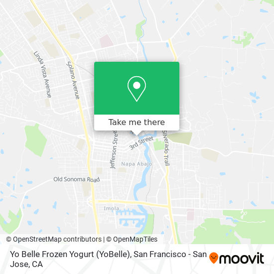 Mapa de Yo Belle Frozen Yogurt (YoBelle)