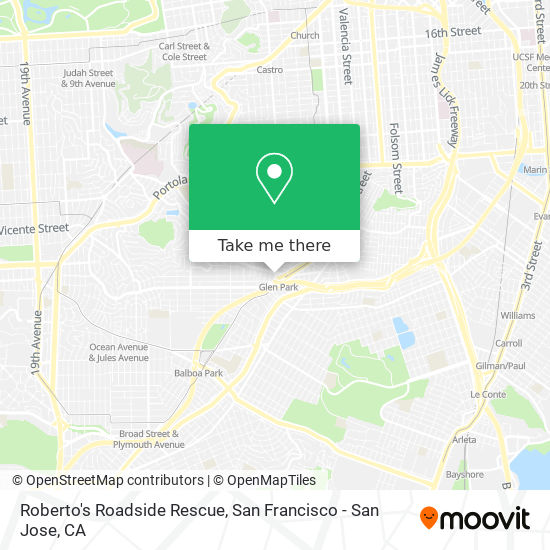 Roberto's Roadside Rescue map