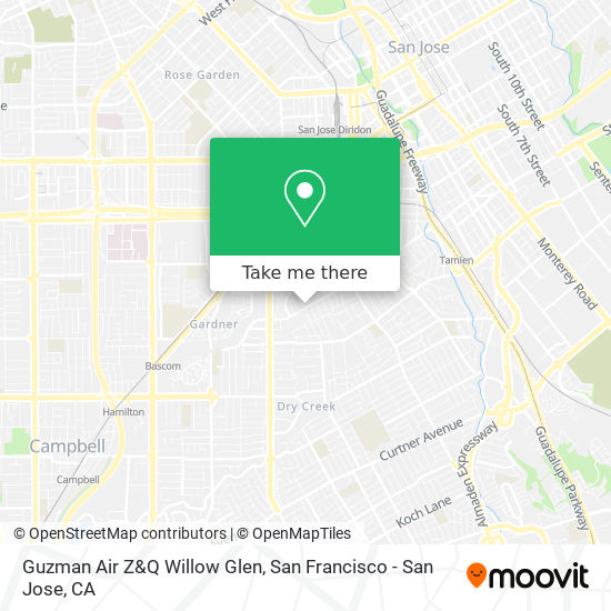 Mapa de Guzman Air Z&Q Willow Glen