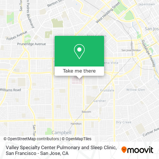 Mapa de Valley Specialty Center Pulmonary and Sleep Clinic