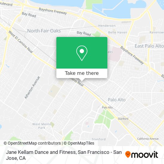 Jane Kellam Dance and Fitness map