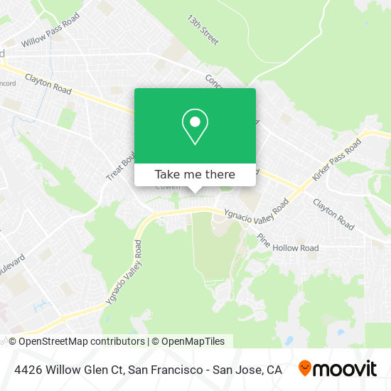 Mapa de 4426 Willow Glen Ct