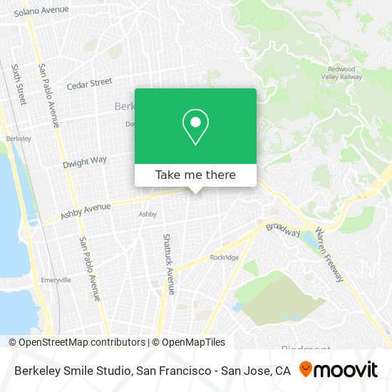 Berkeley Smile Studio map