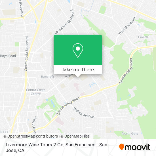 Livermore Wine Tours 2 Go map