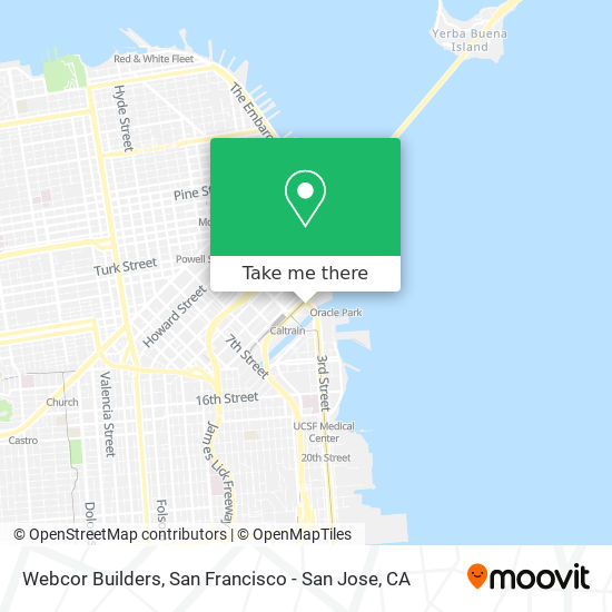 Webcor Builders map