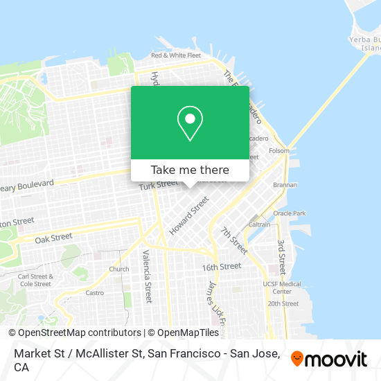 Market St / McAllister St map