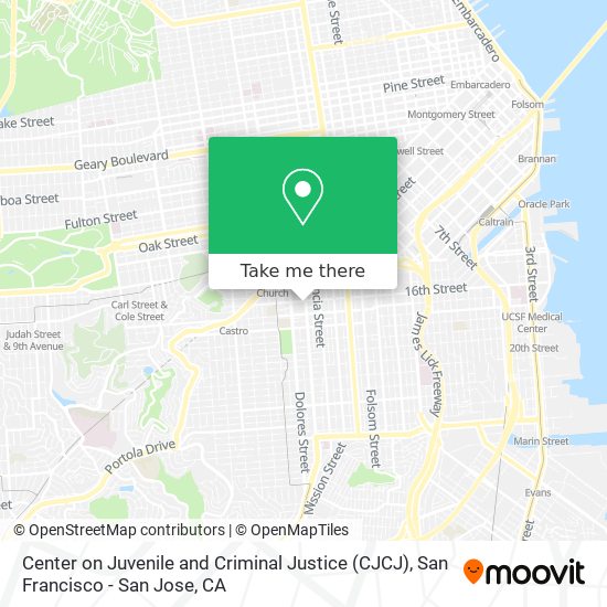 Center on Juvenile and Criminal Justice (CJCJ) map