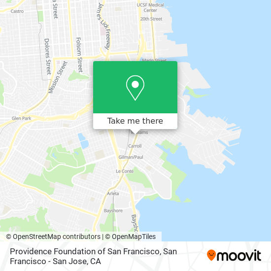 Providence Foundation of San Francisco map
