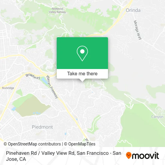 Mapa de Pinehaven Rd / Valley View Rd