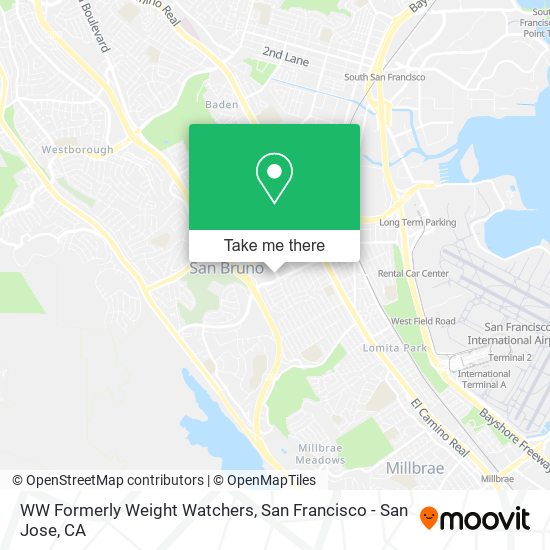 WW Formerly Weight Watchers map