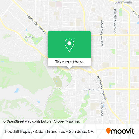 Foothill Expwy/S map