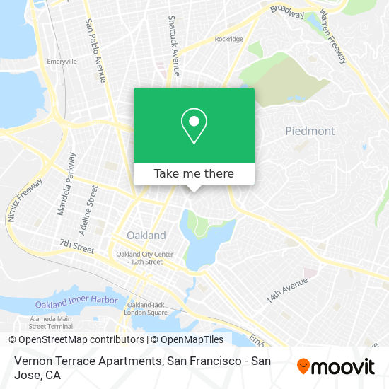 Mapa de Vernon Terrace Apartments