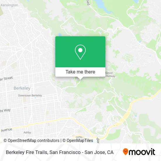 Mapa de Berkeley Fire Trails