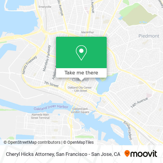 Cheryl Hicks Attorney map