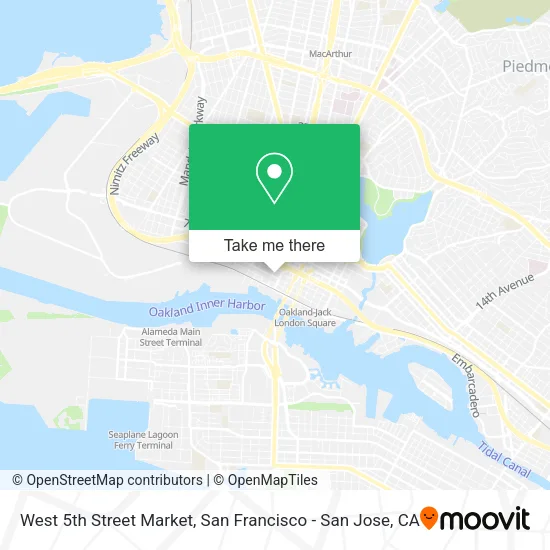 West 5th Street Market map