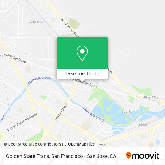 Mapa de Golden State Trans